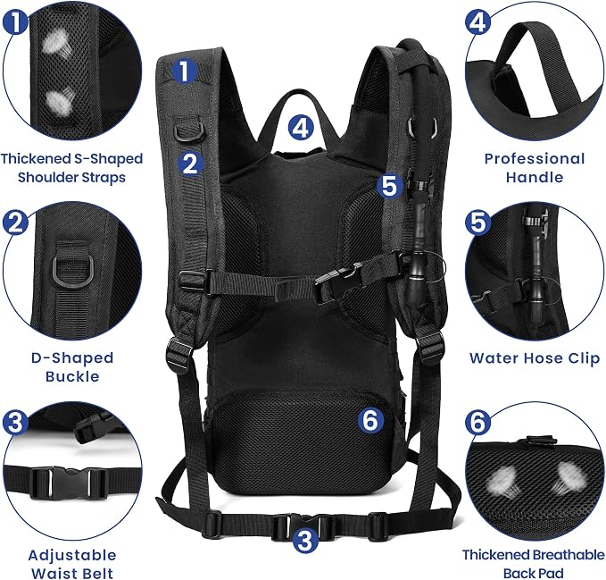 1050D Tactical Hydration Backpack - Image 4