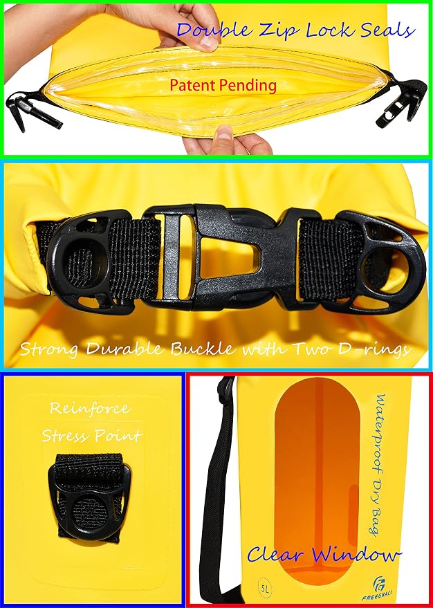 Freegrace Waterproof Dry Bags Set Of 3 Dry Bag - Image 3