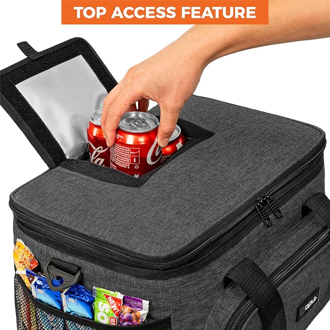 OPUX Soft Cooler Bag, Insulated Collapsible Lunch Cooler Tote - Image 4