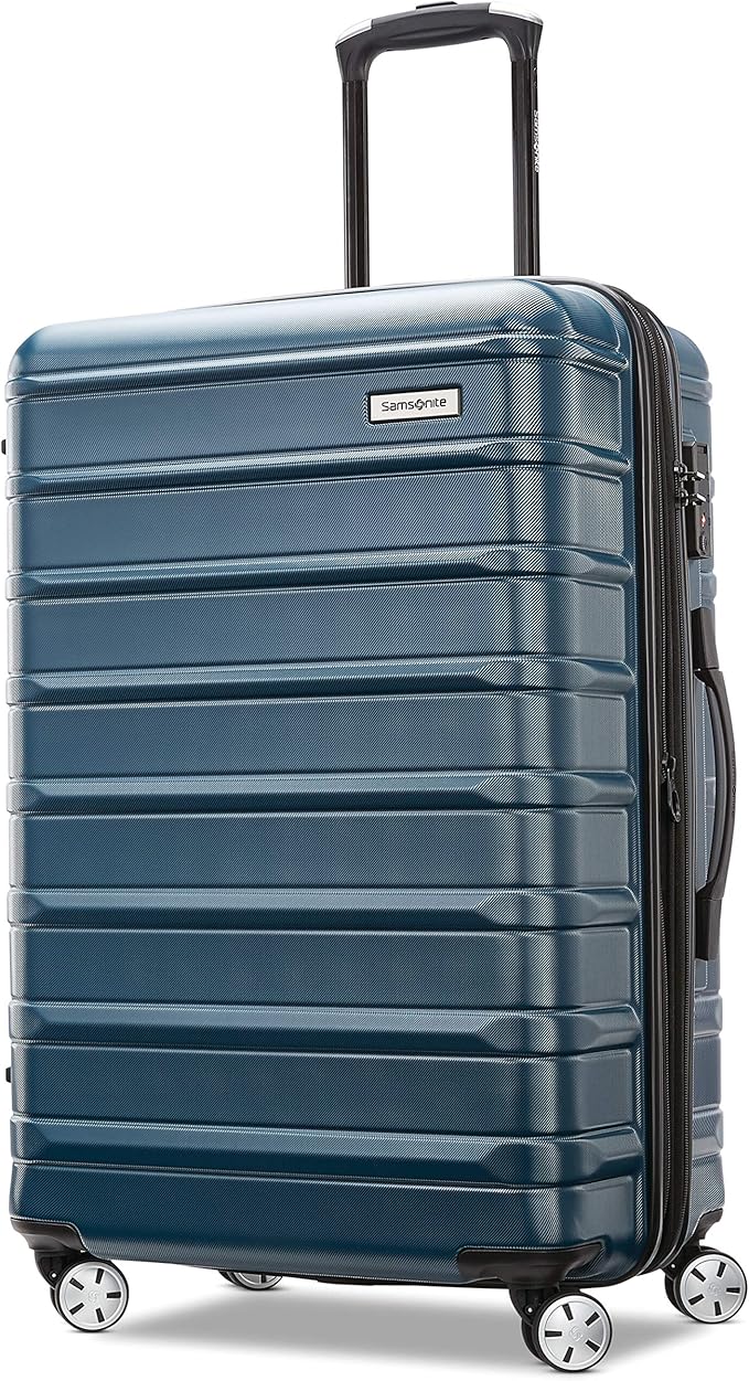 Samsonite Omni 2 Hardside Expandable Spinner Wheel Luggage, Checked Medium 24 in by Samsonite