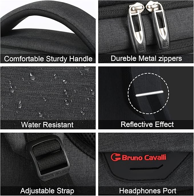 Laptop Backpack, Business Travel Anti Theft Slim Durable Laptops Backpack - Image 4