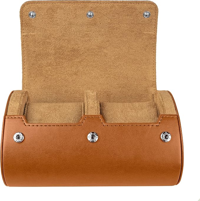 Barton Leather Watch Roll for 2 Watches | Convenient Organizer Case for Travel - Image 6