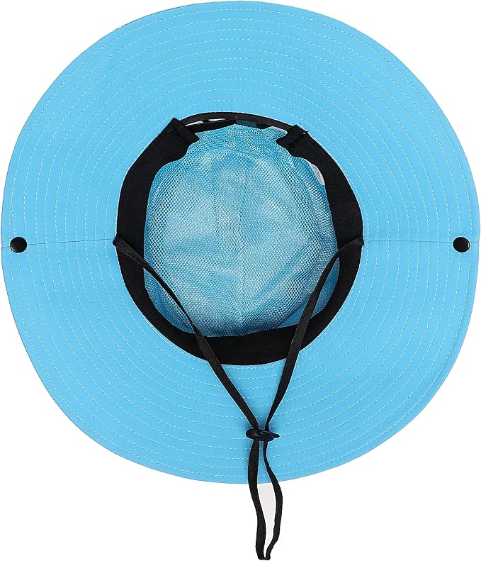 Womens Summer Sun Hat Beach Hat Wide Brim Outdoor UV Protection Hat Foldable - Image 6