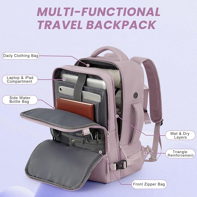 Travel Backpack, Carry on Flight Approved Backpack - Image 4