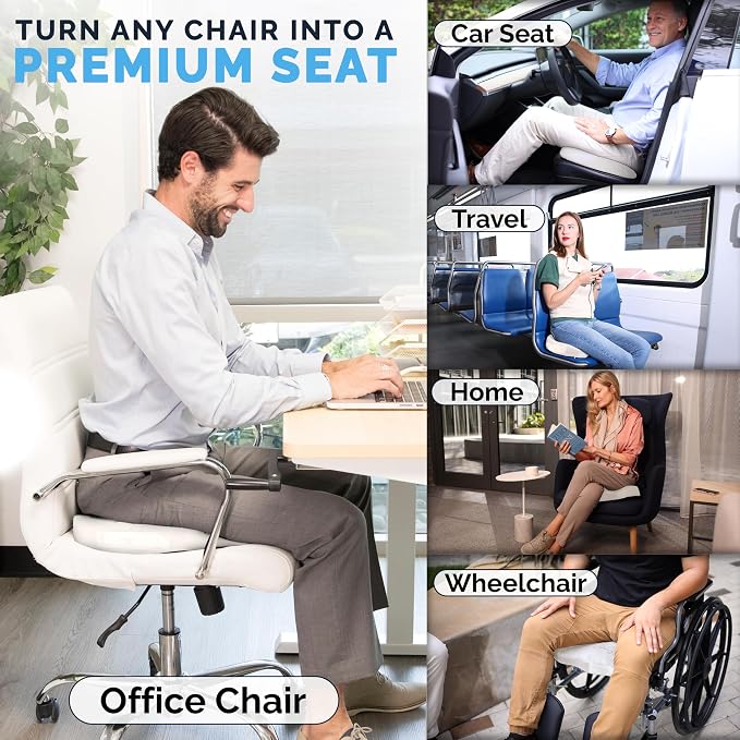 ComfiLife Premium Gel & Memory Foam Seat Cushion – Doctor Recommended Office - Image 6