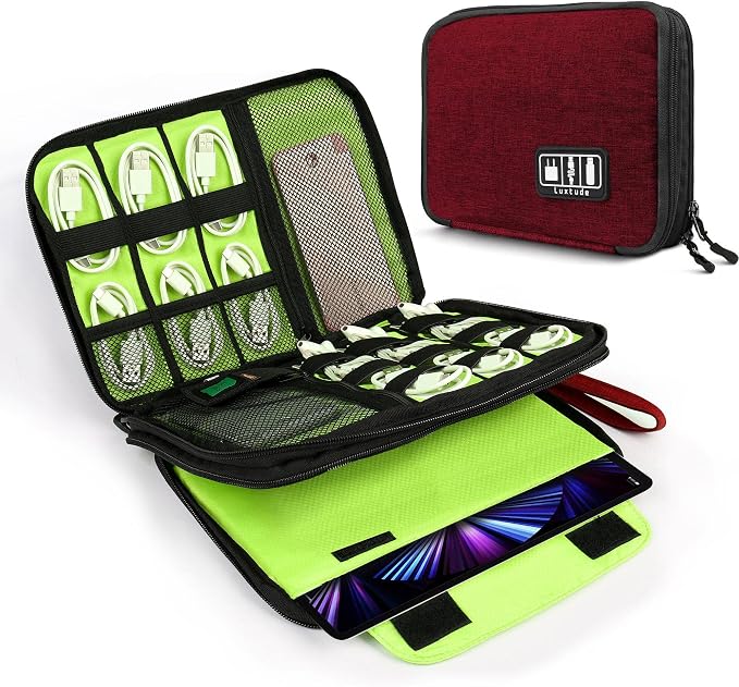 Luxtude Cord Organizer Travel, Cable Organizer Bag, Portable Electronics by Luxtude