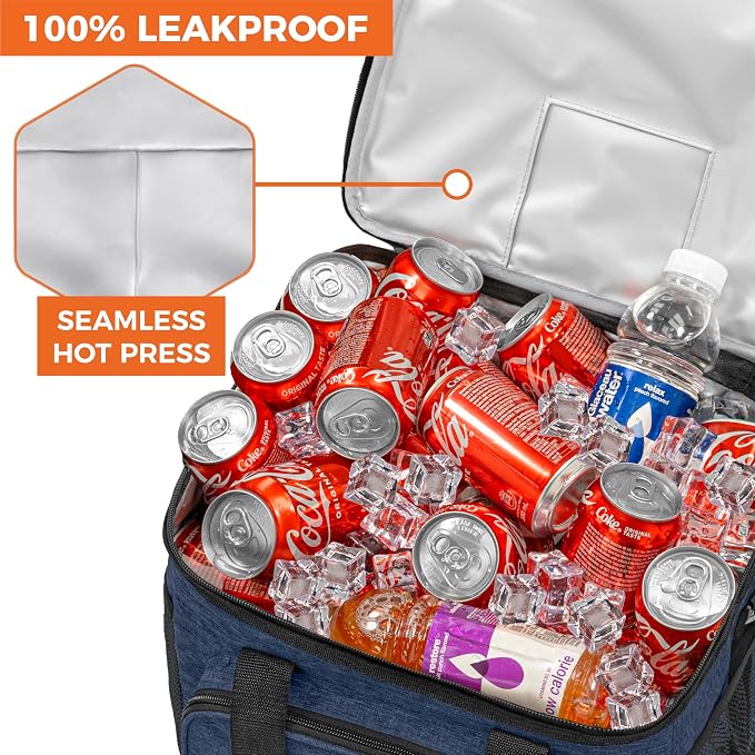 OPUX Soft Cooler Bag, Insulated Collapsible Lunch Cooler Tote - Image 7