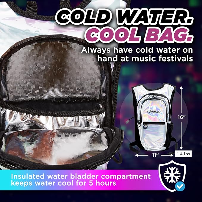 Rave Hydration Backpack – Anti-Theft Festival Hydration Pack - Image 3