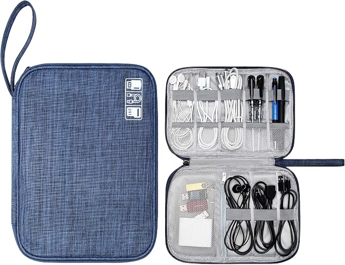 CILLA Travel Cord Organizer Case, Portable Waterproof Storage Bag by CILLA