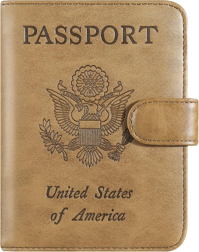 Passport Holder Cover Wallet RFID Blocking Leather Card Case Travel Accessories by PASCACOO