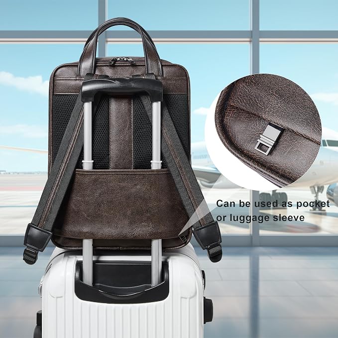Shrrie 15.6" Laptop Backpack, Business Work Backpack Briefcase, Durable - Image 7