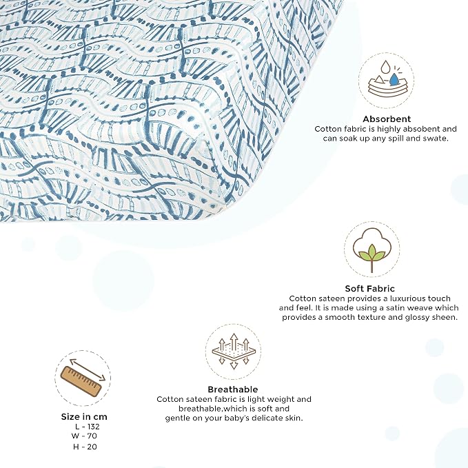 Crane Baby Soft Cotton Crib Mattress Sheet, Fitted Sheet - Image 3