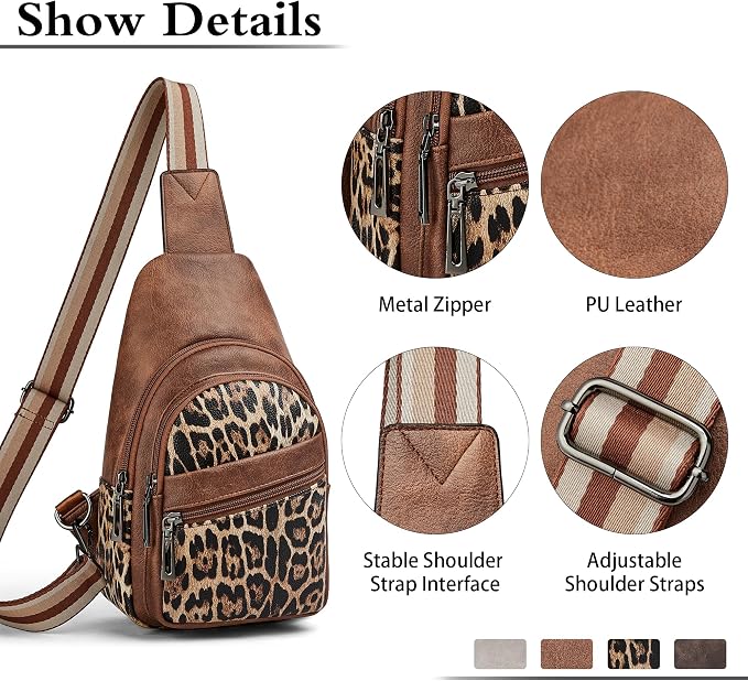 Sling Bag Crossbody Bags for Women Small Cross Body Bag Fanny Packs Chest Sling - Image 5