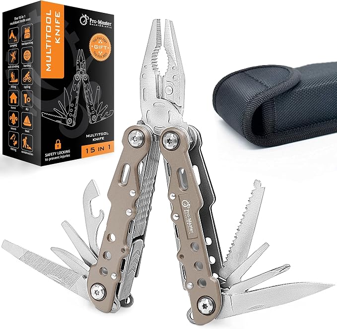 15-in-1 Multitool Pocket Knife by Pro-Master