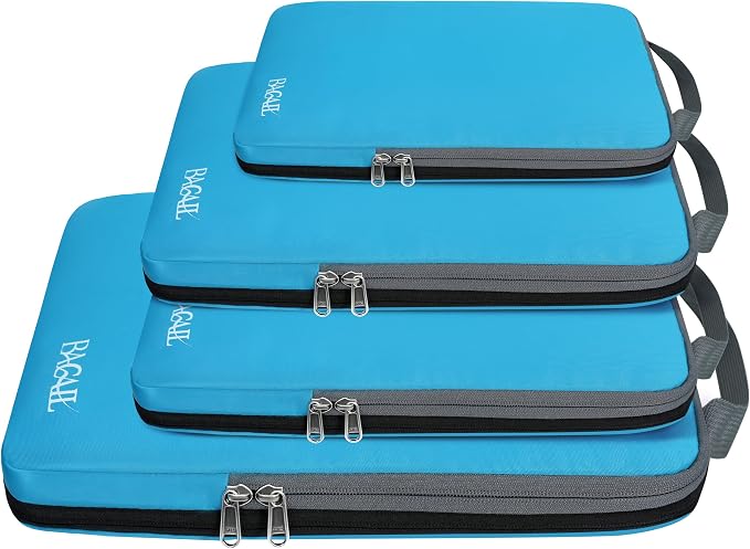 BAGAIL 4 Set/6 Set/8 Set Compression Packing Cubes Travel Accessories by BAGAIL