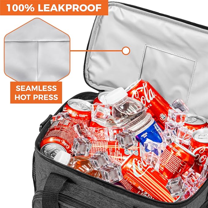 OPUX Soft Cooler Bag, Insulated Collapsible Lunch Cooler Tote - Image 7