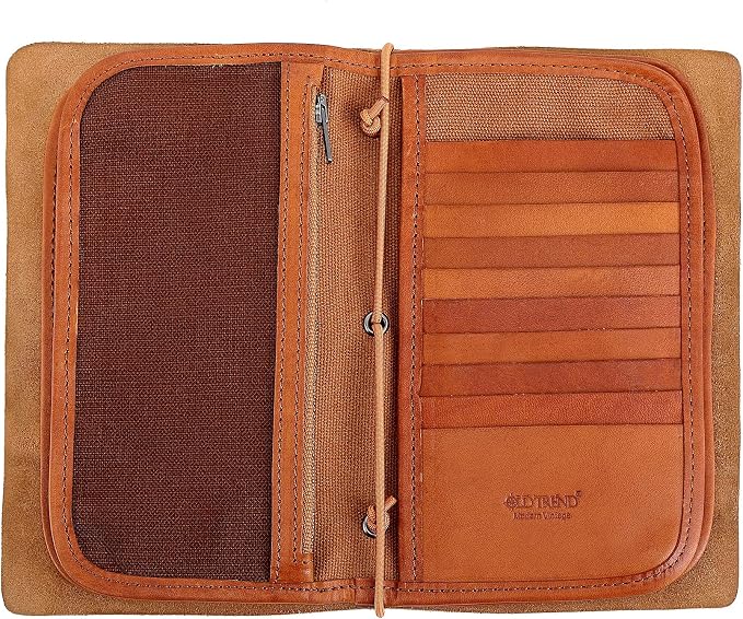 Genuine Leather Nomad Organizer Travel Wallet | Women's Wallet Clutch Passport - Image 4