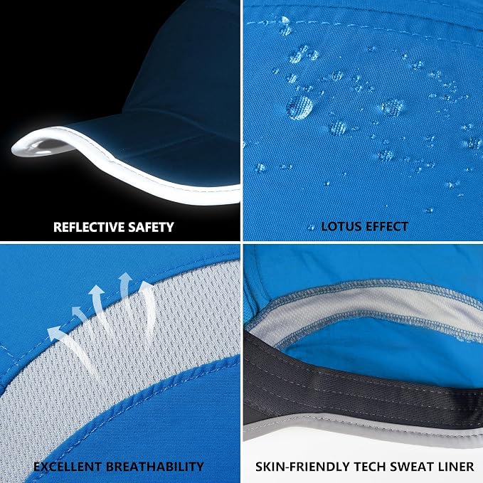 GADIEMKENSD Reflective Folding Outdoor Hat Unstructured Design UPF 50+ Sun - Image 6