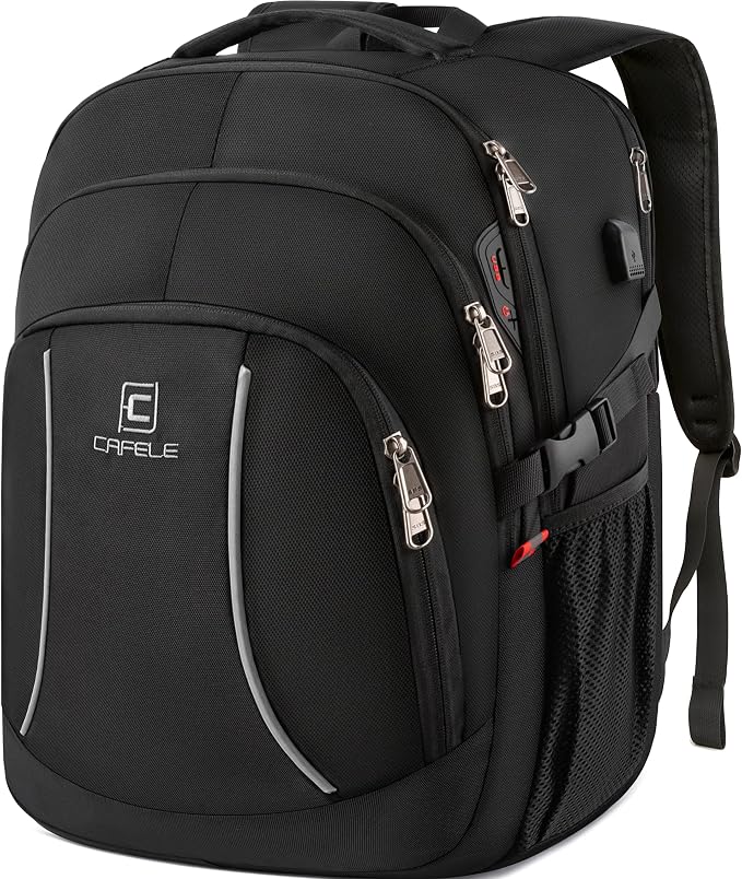 17.3 inch Laptop Backpack, School Bookbag Computer Rucksack by Cafelezx
