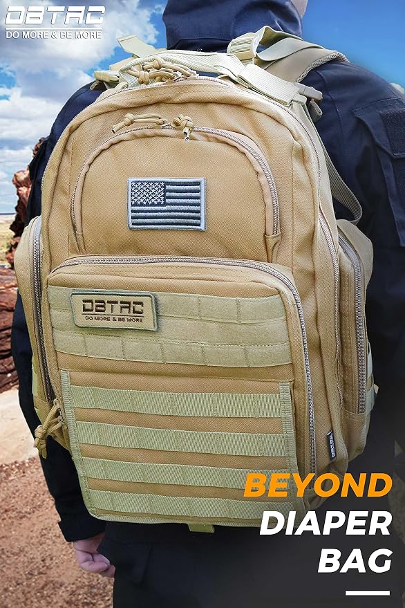 Diaper Bag Backpack for Dad, DBTAC Large Baby Nappy Bag for Men w/Changing Mat - Image 3