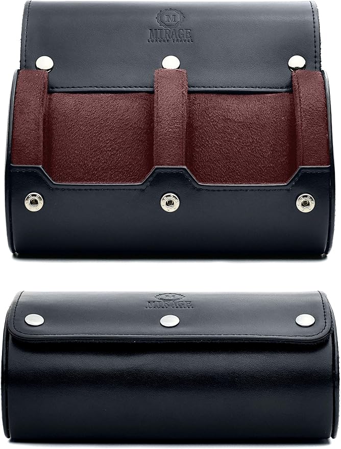 2 Watch Case for Men by MirageLuxuryTravel
