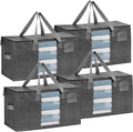 VENO 4 Pack Moving Bags, Comforter and Blanket Storage Bags by Veno