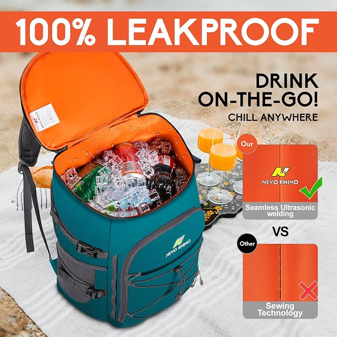 N NEVO RHINO Backpack Coolers Insulated Leak Proof 36/54 Cans, Portable - Image 3