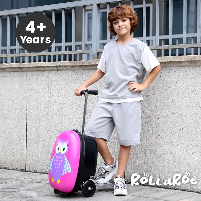 Owl Kids Scooter Suitcase - Image 6