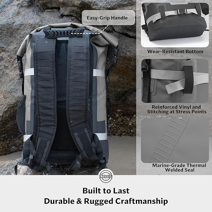 STOVER 5/10/25/30/40/55L Waterproof Backpack- Floating Dry Bag - Image 4