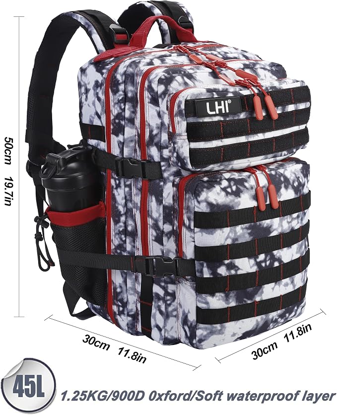 LHI Military Tactical Backpack for Men and Women 45L Army 3 Days Assault Pack - Image 3