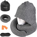 Travel Pillow - Hooded Neck Pillow Airplane Memory Foam Filling by Vzpeun