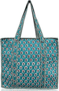 Cotton Quilted Tote Bag for Women – Large Beach & Travel Tote by ThirdEyeExport