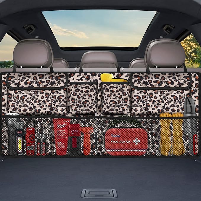 Car Trunk Organizer, Large Capacity Backseat Trunk Organizer, Collapsible Car - Image 7