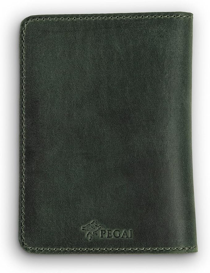 PEGAI Standard Full Grain Crazy Horse Leather Passport Holder | Custom Travel - Image 2