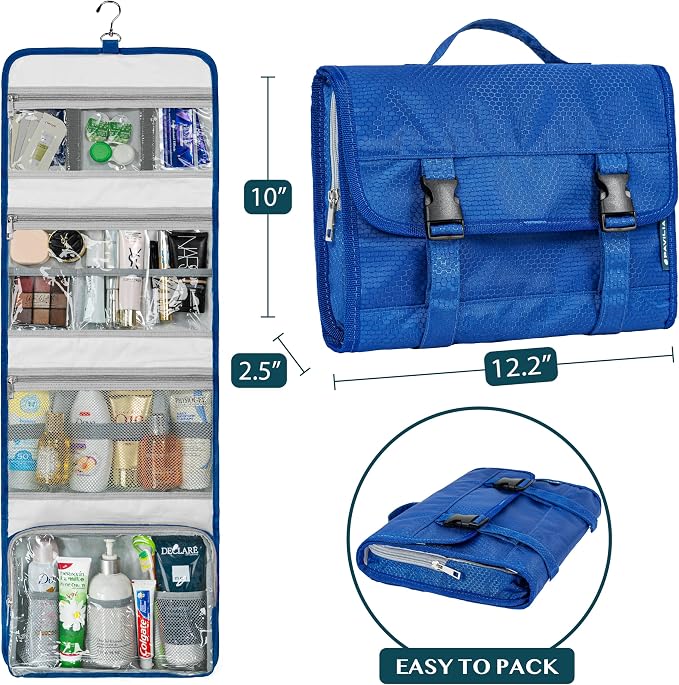 PAVILIA Travel Hanging Toiletry Bag - Image 2