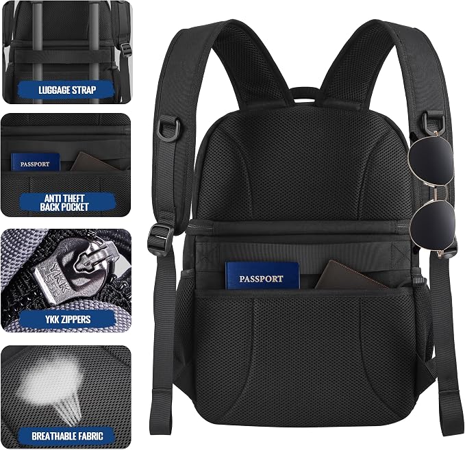 MOZETO Lunch Backpack for Men, Tactical Inspired Double Deck Cooler Backpack - Image 5