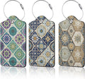 Vintage Mandala Floral Luggage Tag by Unknown