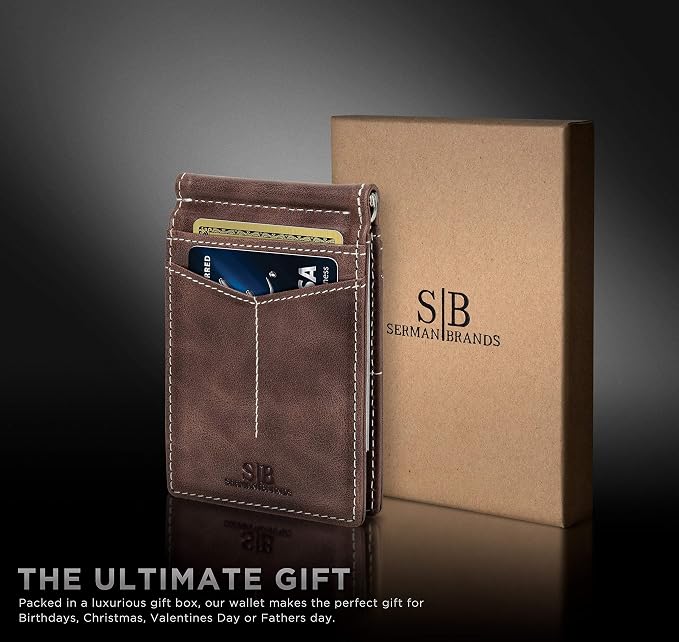 SERMAN BRANDS RFID Blocking Wallet Slim Bifold - Image 6