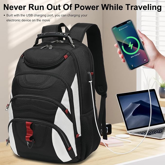 Boavan Laptop Backpack for men, 17.3 inch Laptop Bag - Image 7