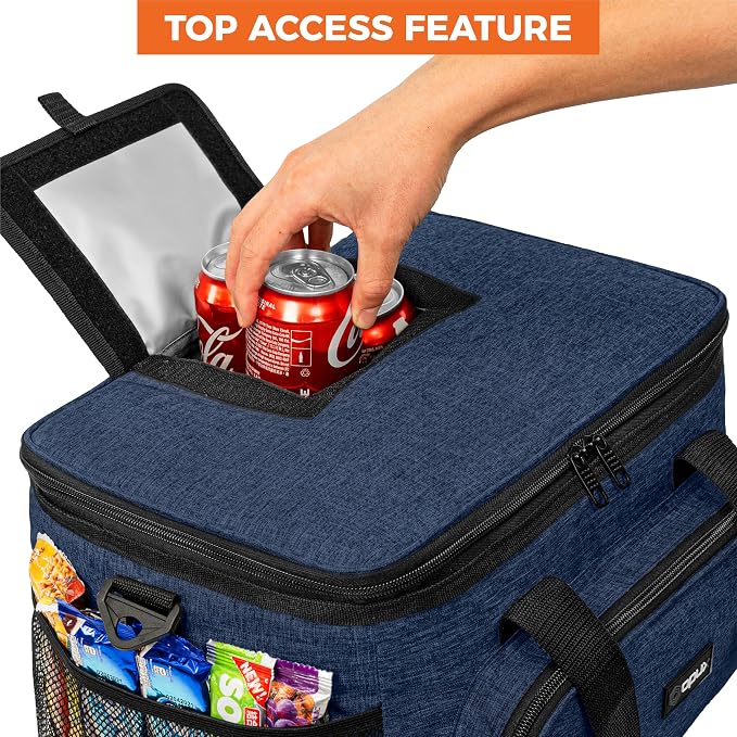 OPUX Soft Cooler Bag, Insulated Collapsible Lunch Cooler Tote - Image 4