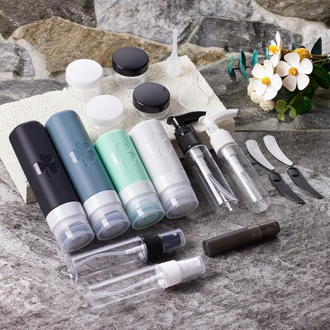 INSFIT Travel Bottles for Toiletries 23pack, TSA Approved Travel Size Toiletries - Image 6