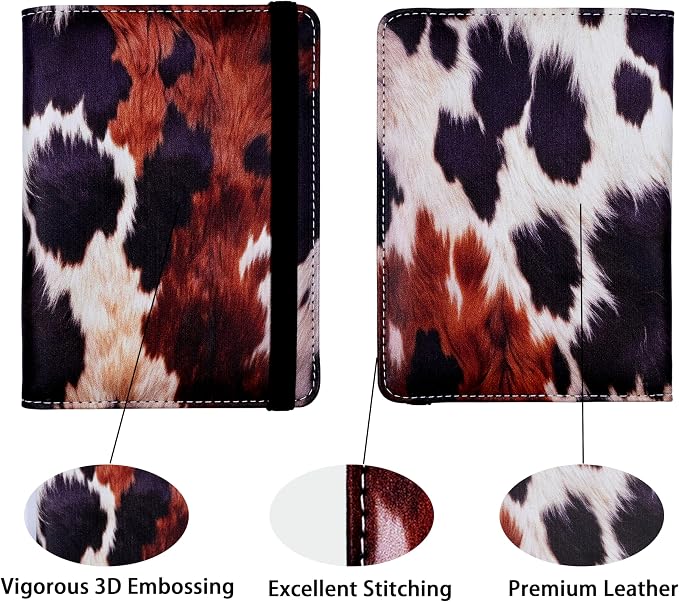 Passport Holder for Women and Men PU Leather Passport Cover for Travel - Image 2