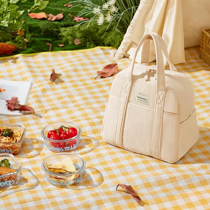 Insulated Lunch Bag for Women, 6-Hour Cold Retention Cooler Tote - Image 6
