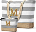 Becokan Beach Bag Initial Beach Tote by BecokanBeachBagSpecialist