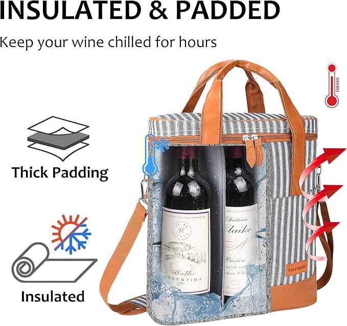Tirrinia Insulated Wine Gift carrier - Image 2