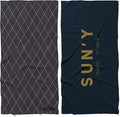 SUN'Y Waffle Microfiber Beach Towel – Sand Free, Quick Dry, Ultra Absorbent by SUNY