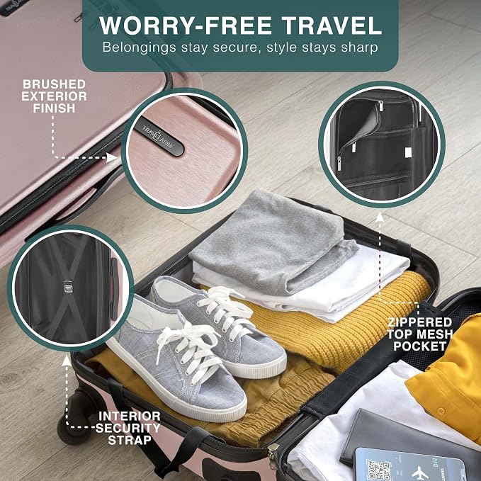 Luggage Sets 3 Piece, 22 Inch Carry on Luggage and 24 Inch Suitcases - Image 6