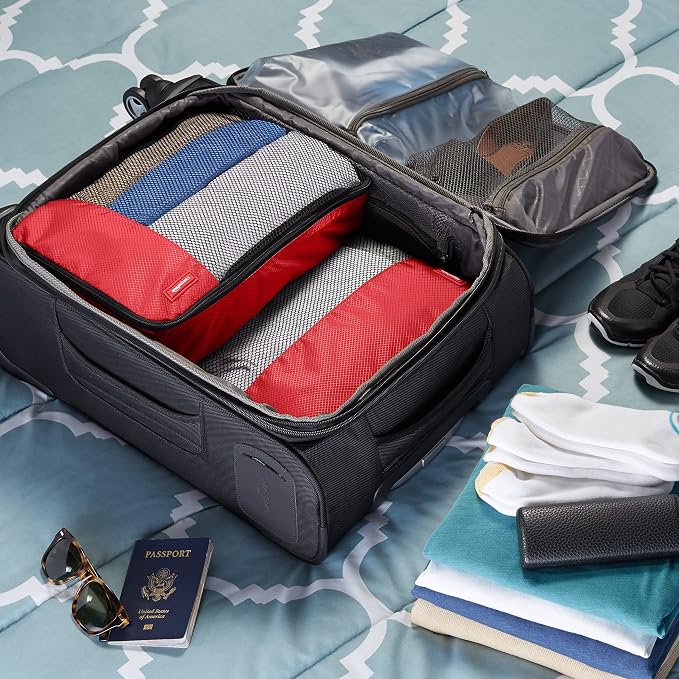 Amazon Basics Packing Cubes for Travel, Packing Organizers Set, 4-Piece-Set - Image 7
