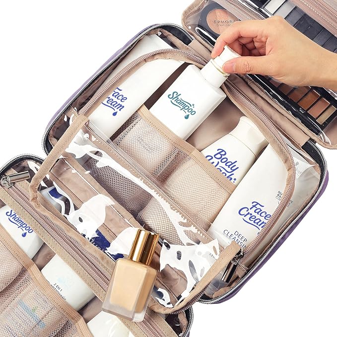 NISHEL Travel Toiletry Bag for women, Portable Hanging Organizer for - Image 5