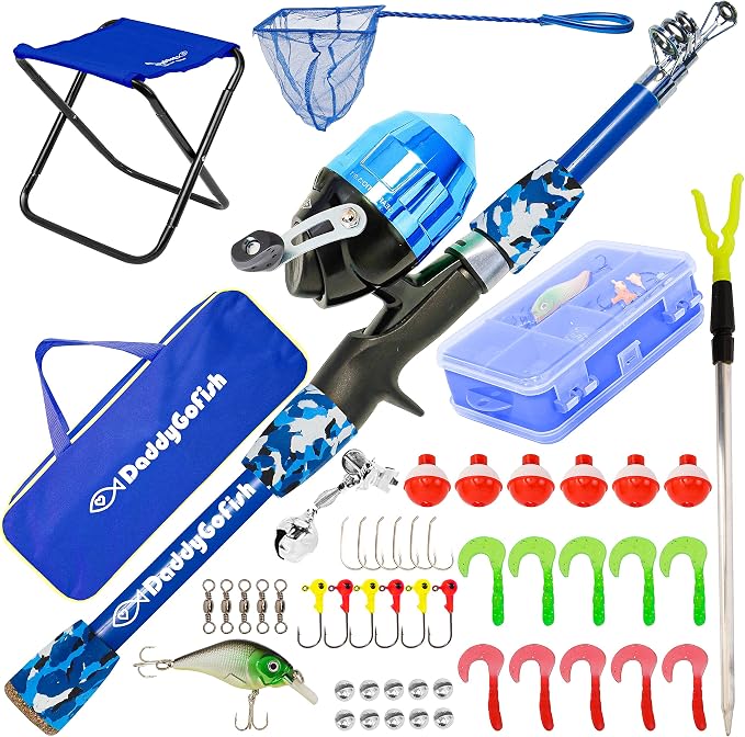 DaddyGoFish Kids Fishing Pole by DaddyGoFish